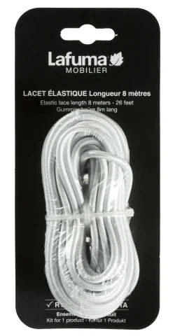 8 M ELASTIC LACES Blanc