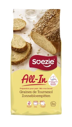 All-in-mix voor brood met zonnebloempitten