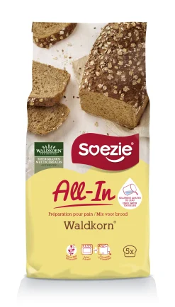 All-in-mix voor Waldkorn® Authentic bruin meergranenbrood