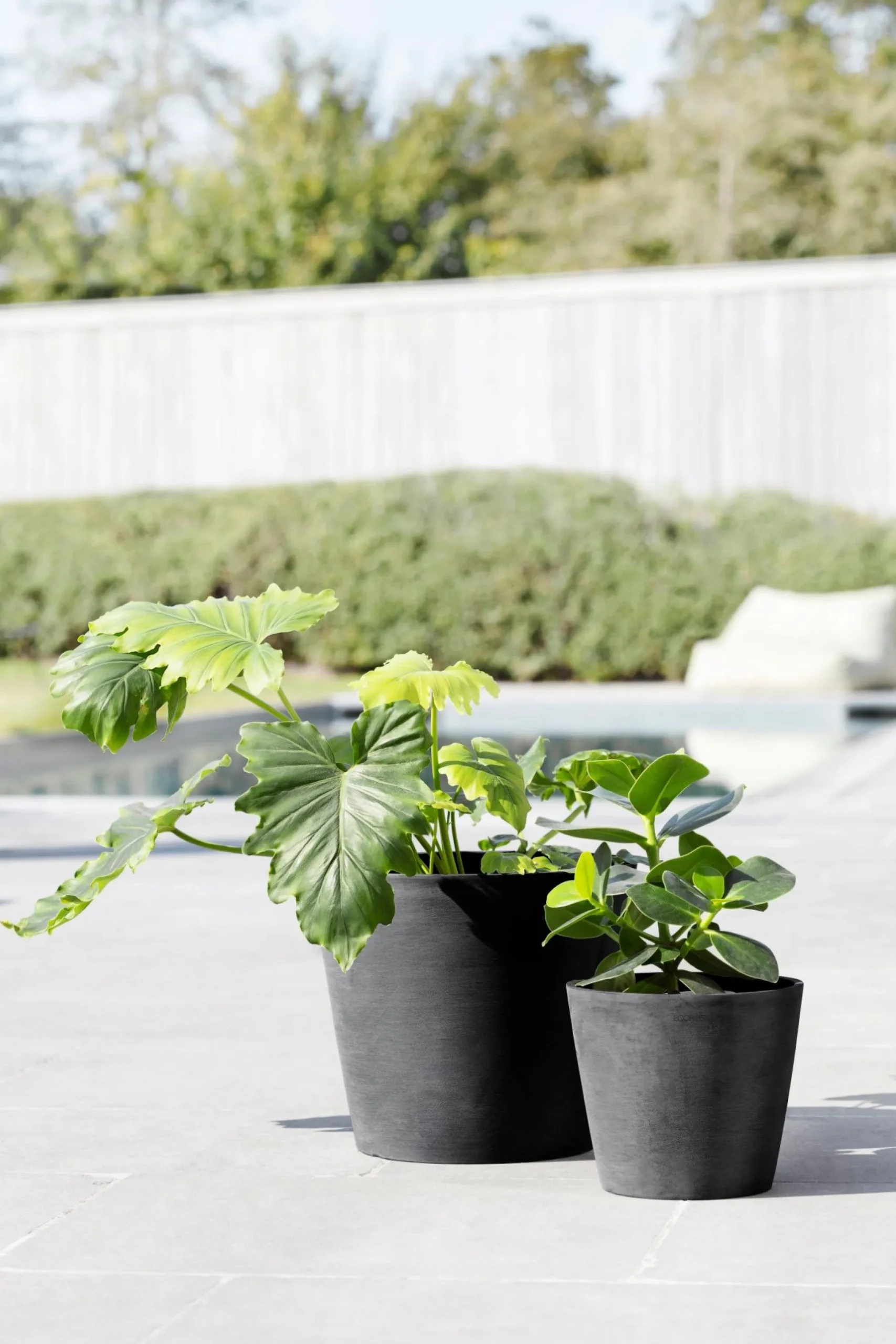 Amsterdam 20cm donkergrijs met waterreservoir