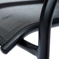 Armstoel Blacksun aluminium en textileen