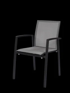 Armstoel Grant zilver grijs/charcoal