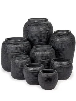 Black Ancient Sierpot l l16,5xb16,5x13 zwart