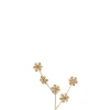 Bloem metaal goud s (20x1x30cm)