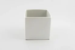 BLOEMPOT VIERKANT BASIC MINI Ø 11CM MAT WIT