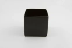 BLOEMPOT VIERKANT BASIC MINI Ø 11CM MAT ZWART