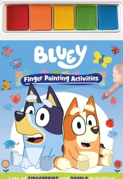 Bluey finger painting