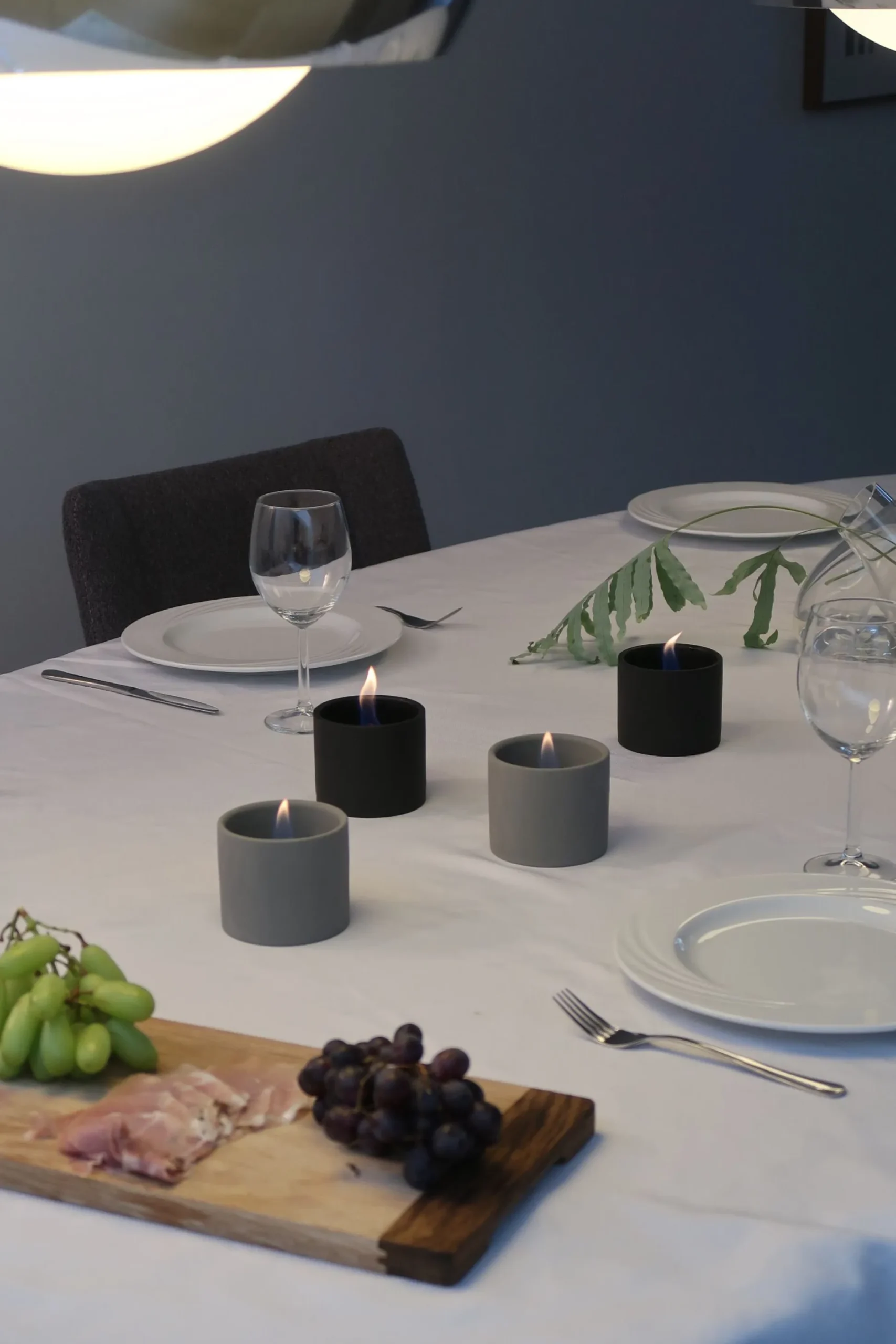 Breeze 8 keramiek - set van 2 kaarsen