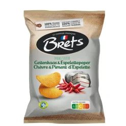 Brets chips met geitenkaas en espelette peper smaak