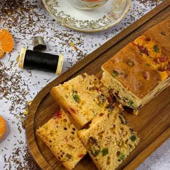 Cake met gekonfijt fruit