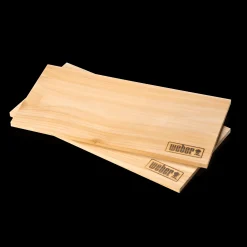 Cederhouten rookplanken 15x40cm, 2 stuks
