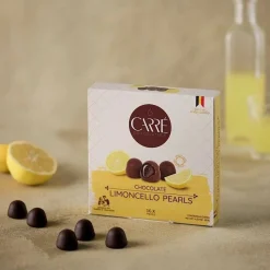 Chocolate limoncello pearls