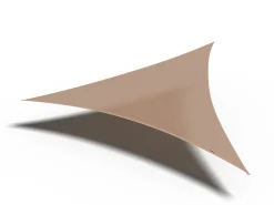 Coolfit schaduwdoek driehoek, 360x360x360cm, zand