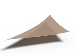 Coolfit schaduwdoek driehoek 90°, 710x500x500cm, zand