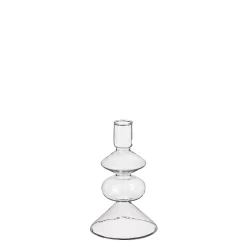 Costa kandelaar glas - h14,5xd9cm