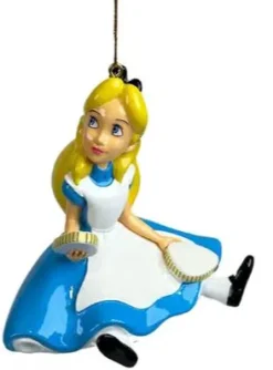 3d ornament alice zittend