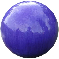 Decoratieve bol geglazuurd blauw