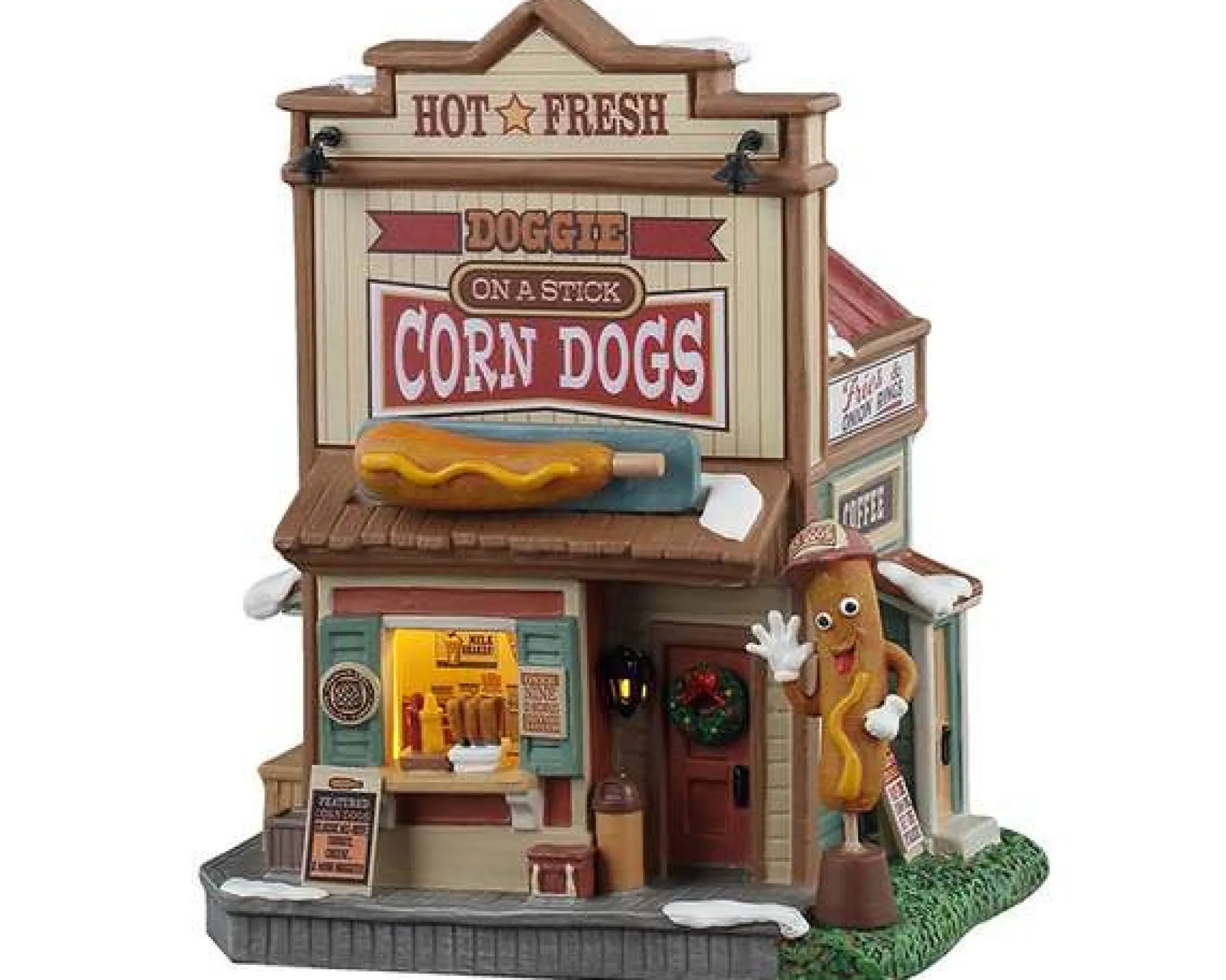 Doggie on a stick corn dogs