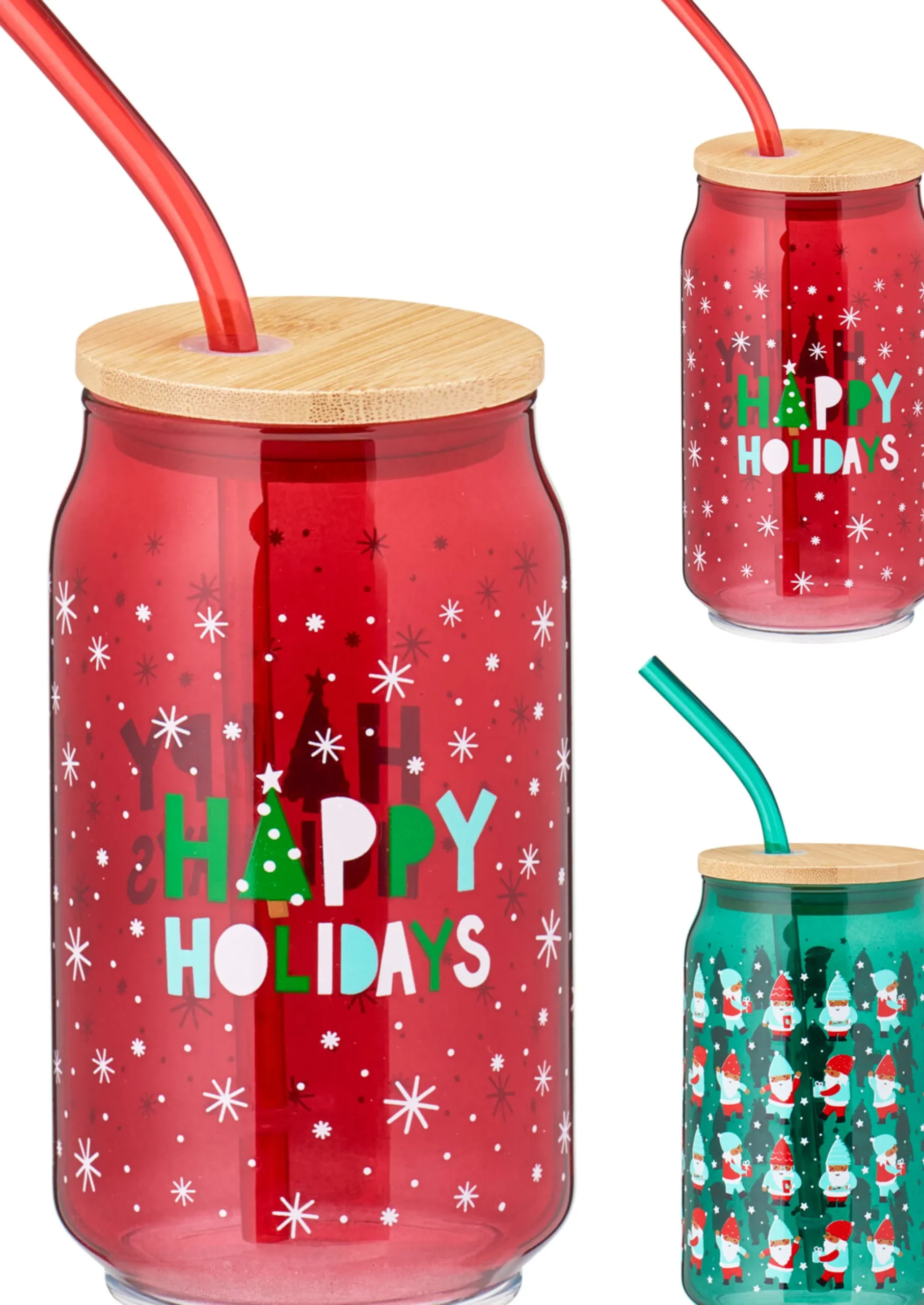 Drinkglas met rietje