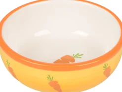 Eet- en drinkpot ibo rond geel & wit