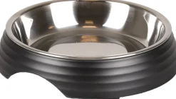 Eetpot kat aschau geribbeld mat zwart 160ml