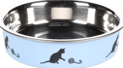 Eetpot kat kena blauw 11,5cm 160ml