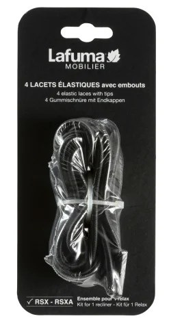 ELASTIC LACES WITH ENDINGS Noir