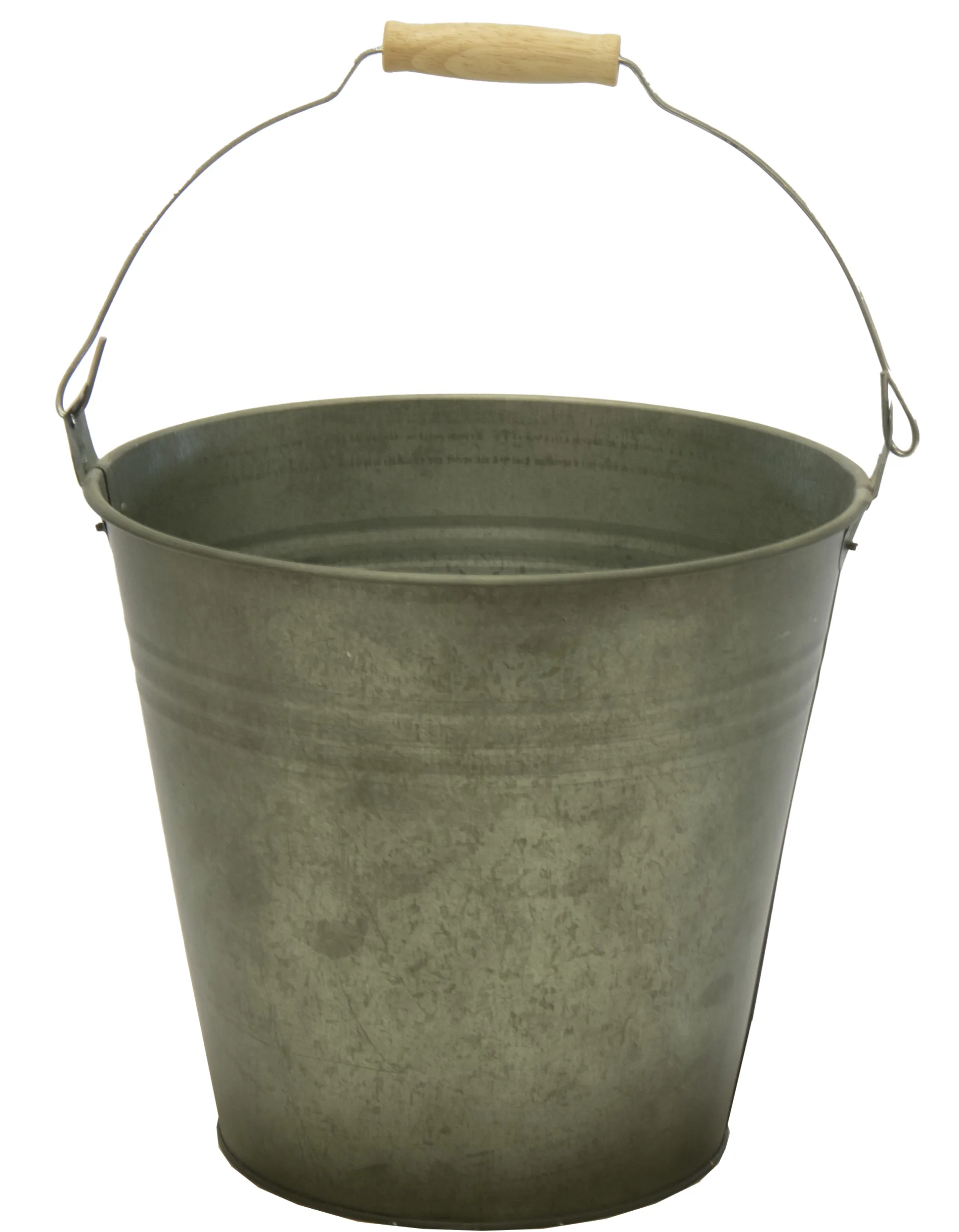 Emmer zink vintage groen d25h22