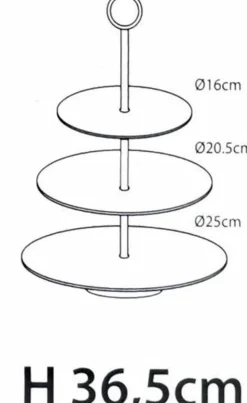 Etagere met 3 verdiepingen