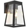 Fia solar wandlamp zwart e27 2ww