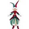 Figuur elf sitting on ball bordeaux groen