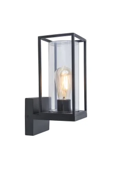 Flair wandlamp mat zwart e27 40w