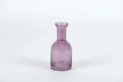 Flesvormige glazen vaas botelo purple