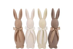 Flock bruine konijn strik 10x10x31