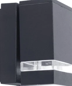 Focus wandlamp led donkergrijs