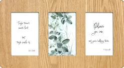 Fotocollage breda natuur/goud 42x23 cm