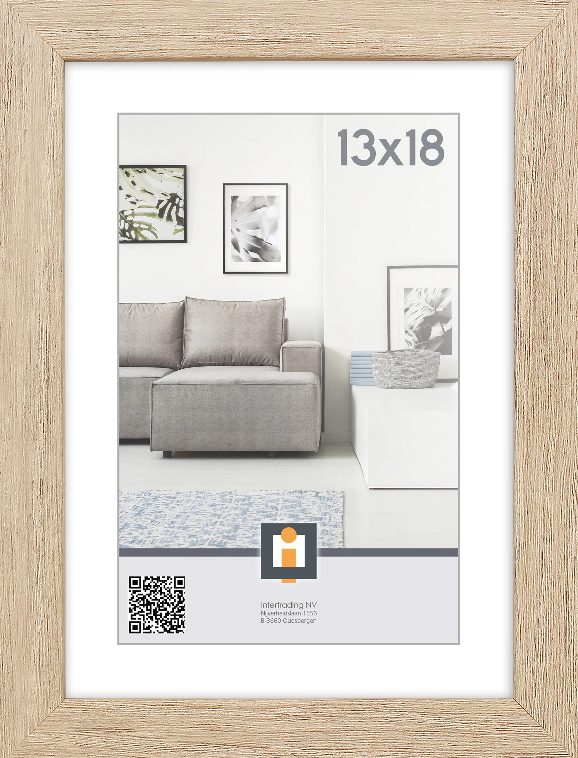 fotolijst livorno vintage eik 13x18 cm