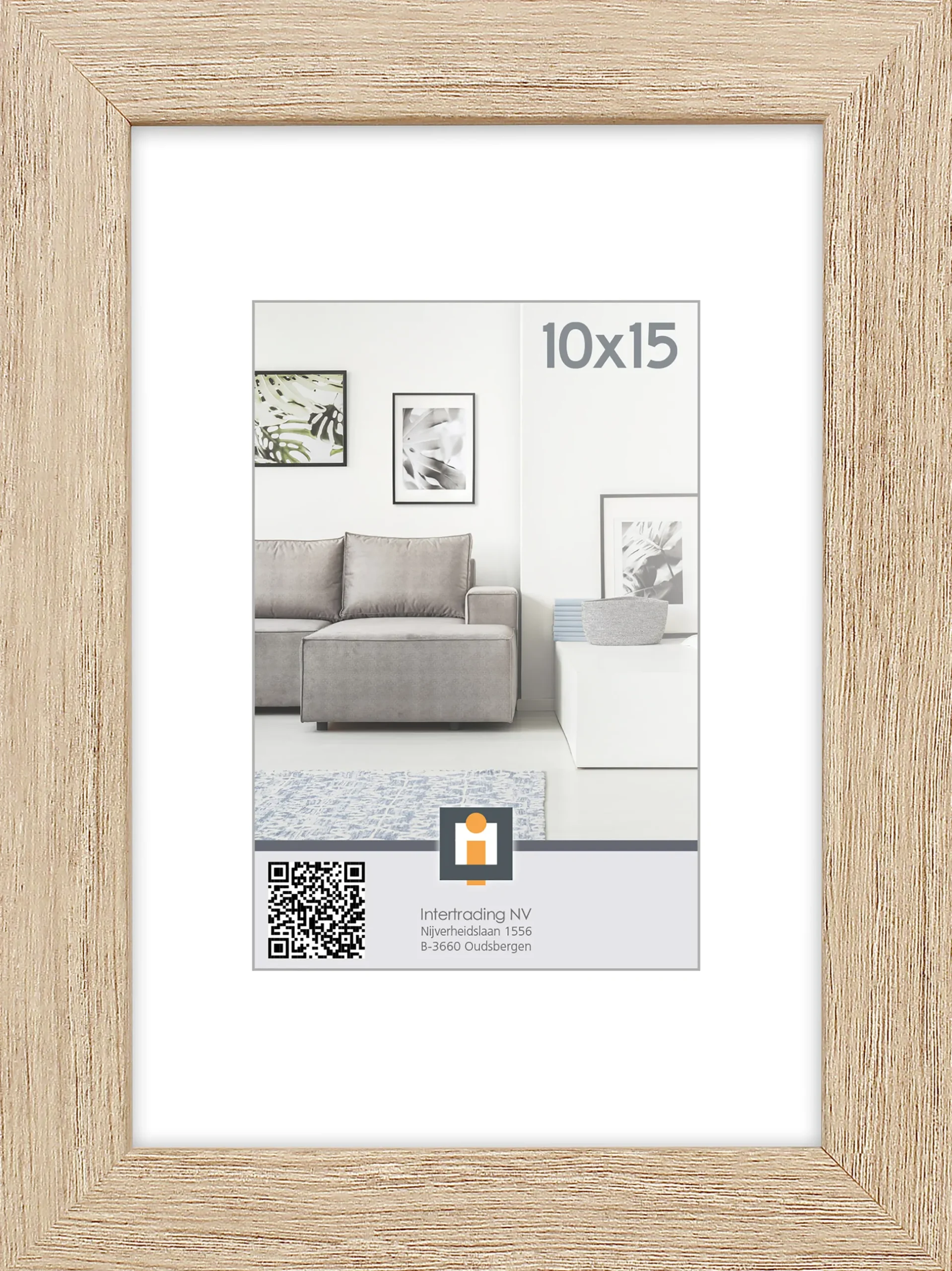 fotolijst livorno vintage eik 10x15 cm