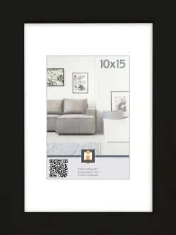 fotolijst livorno zwart 10x15 cm