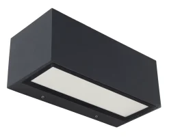 Gemini wandlamp donkergrijs led 21w
