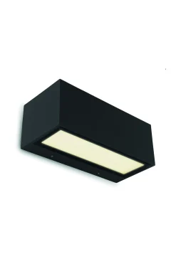 Gemini wandlamp mat zwart led 21w