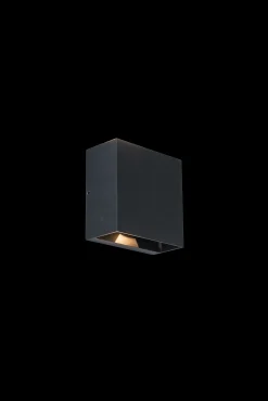 Gemini wandlamp mat zwart led 10w