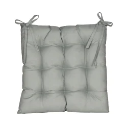 Gewatteerd stoelkussen olijf 38x38cm