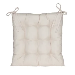 Gewatteerd stoelkussen zand 38x38cm