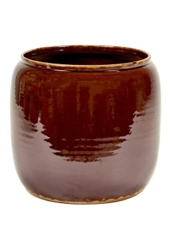 Glazed shades Pot costa l brown d25h26