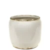 Glazed shades Pot costa s white d18,5h19