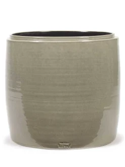 Glazed shades Sierpot l38xb38xh38 grijs