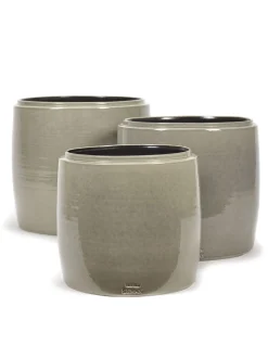 Glazed shades Sierpot l38xb38xh38 grijs