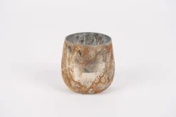 Glazen votief old rust