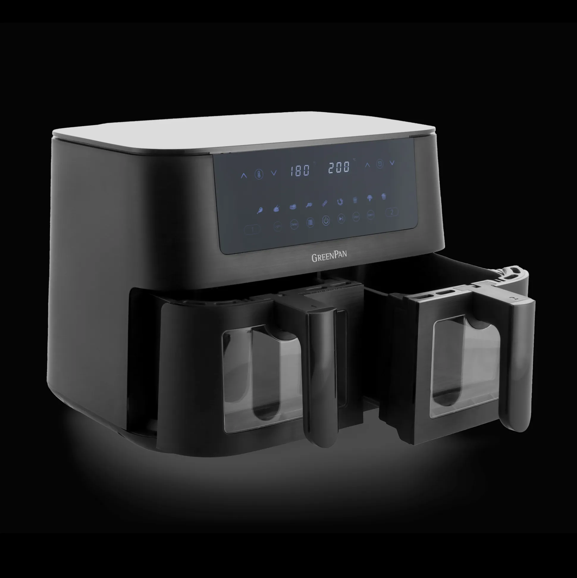 Greenpan bistro dubbele airfryer 4l+4l